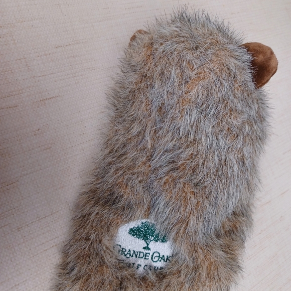 Beaver Gopher Plush Puppet Vintage Daphne Grand Oak Golf Club - Picture 9 of 15